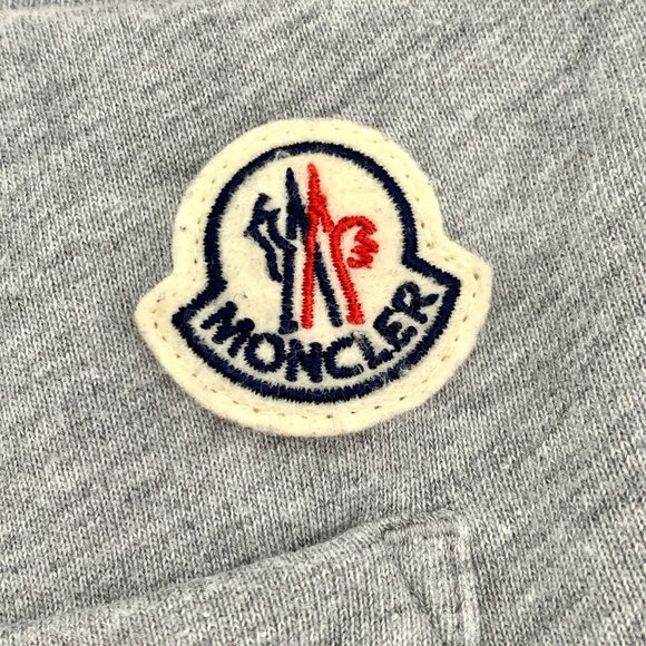 Moncler Gray Side Stripe Logo Patch Casual Pants Size S - Picture 8 of 8